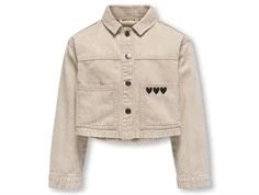 Kids ONLY twill jakke feather gray